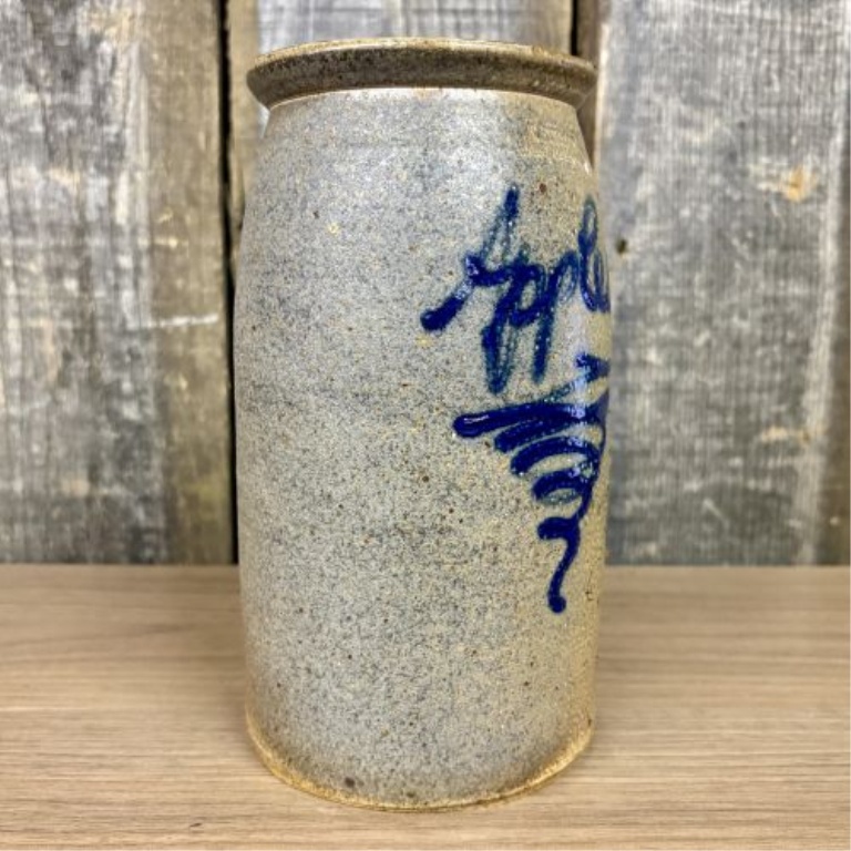B. Stebner Hartville, Ohio Salt-Glazed Stoneware Apples Jar