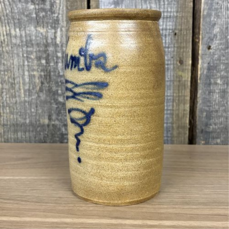 B. Stebner Hartville Ohio Salt-Glaze Stoneware Plumbs Jar