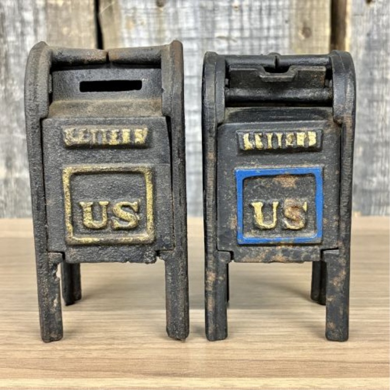 A Pair of U.S. Mail and Air Mail Still Banks