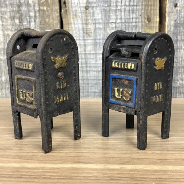 A Pair of U.S. Mail and Air Mail Still Banks