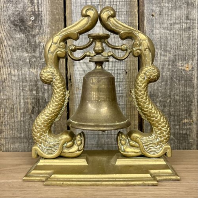 Vintage Cast Brass Nautical Submariners Table Bell