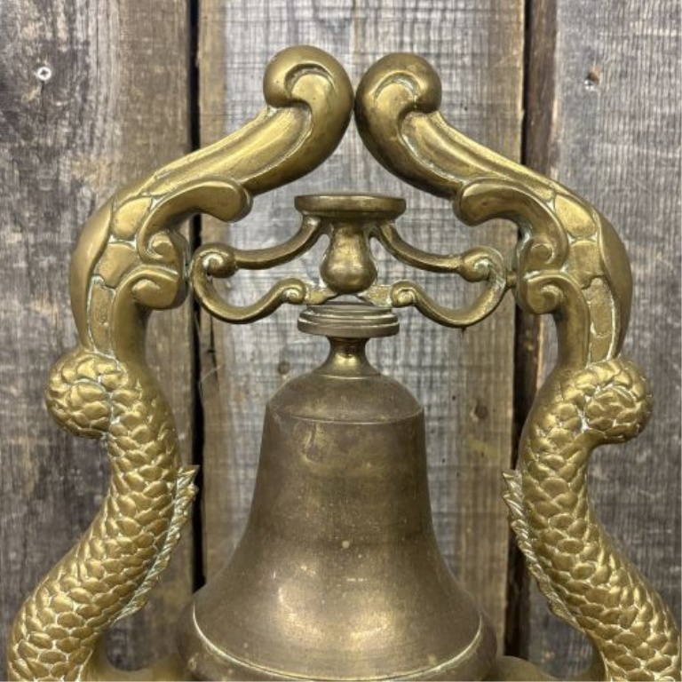Vintage Cast Brass Nautical Submariners Table Bell