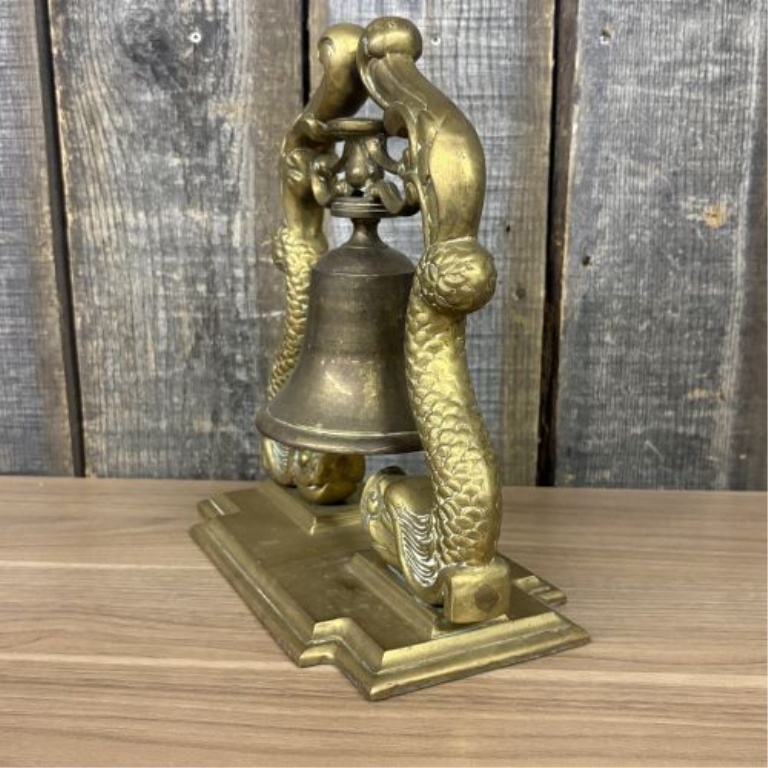 Vintage Cast Brass Nautical Submariners Table Bell