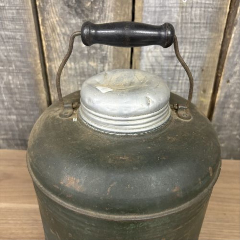 Vintage Insulated Thermal Picnic Jug with Ceramic Liner
