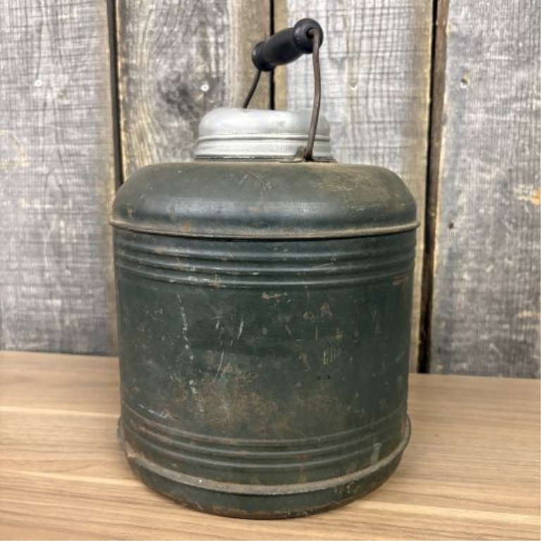 Vintage Insulated Thermal Picnic Jug with Ceramic Liner