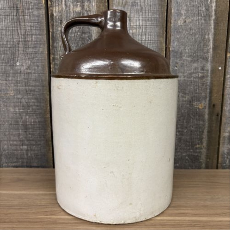 American Two-Tone Stoneware 5-Gallon Jug Attributed to Western Stoneware