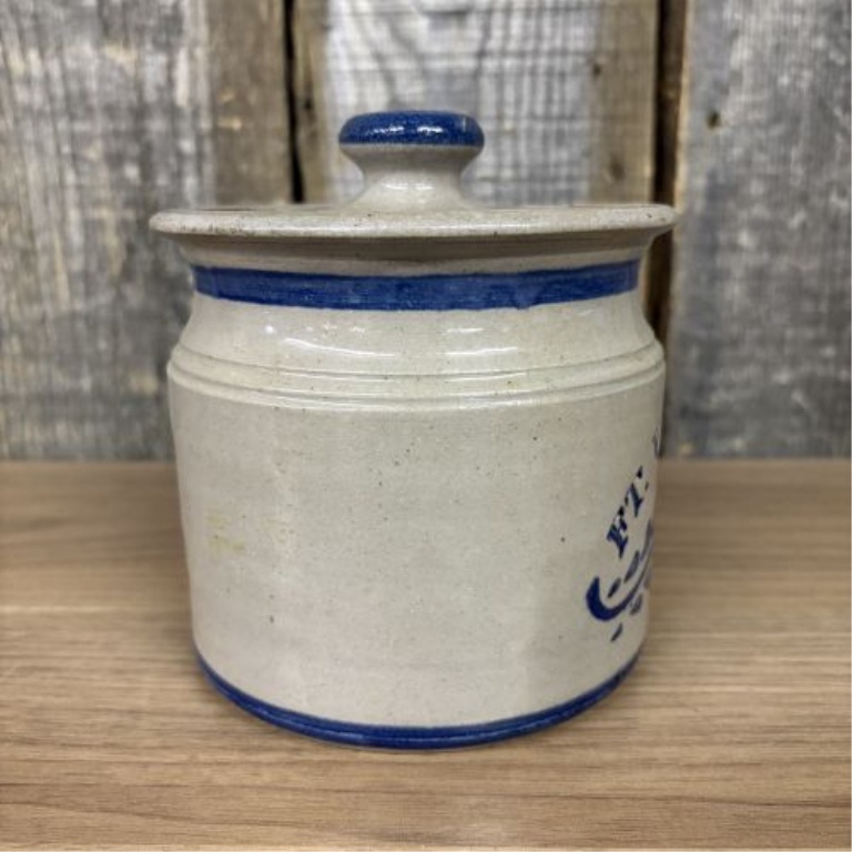 Hartley Pottery Fort Vallonia Days Commemorative Stoneware Lidded Jar, 2002