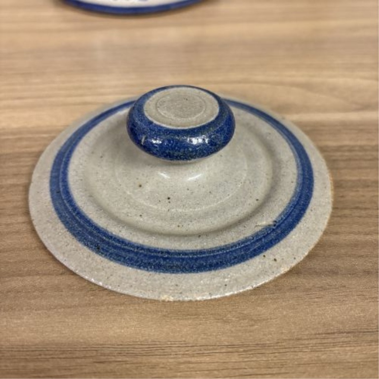 Hartley Pottery Fort Vallonia Days Commemorative Stoneware Lidded Jar, 2002