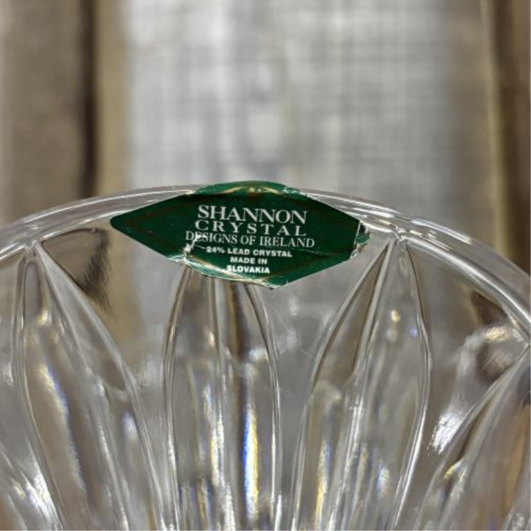 Shannon Crystal Freedom Pattern 24% Lead Crystal Footed Flared Vase