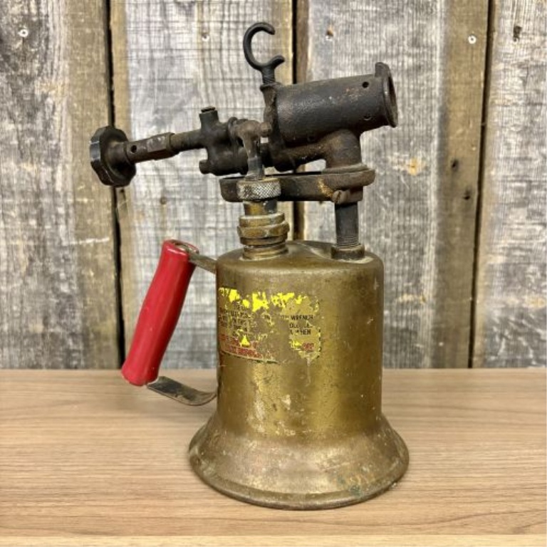 Vintage Clayton and Lambert Protection Brass Gasoline Blowtorch