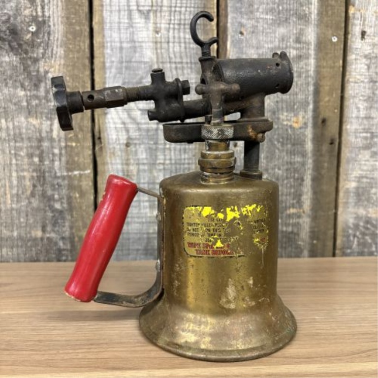 Vintage Clayton and Lambert Protection Brass Gasoline Blowtorch