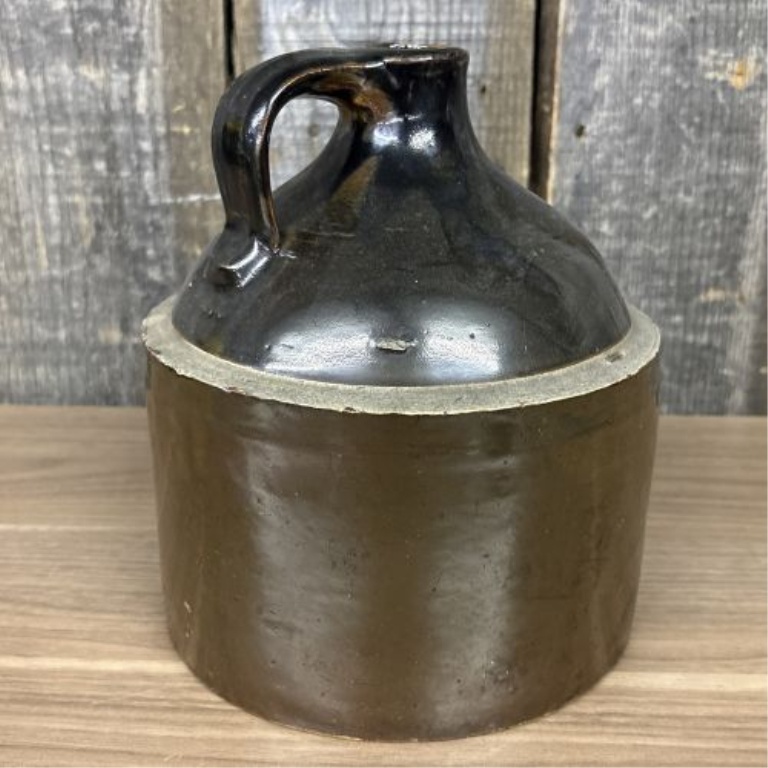 Antique Two-Toned Stoneware Beehive Jug