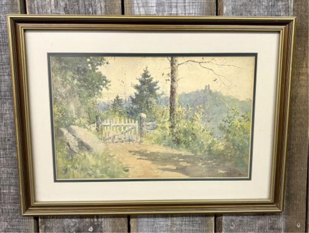 Paul Sawyier (1865-1917) Cliffside Road Photomechanical Lithographic Reproduction