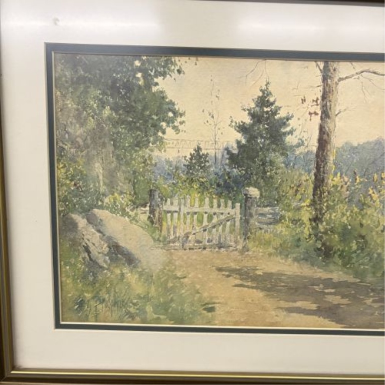 Paul Sawyier (1865-1917) Cliffside Road Photomechanical Lithographic Reproduction