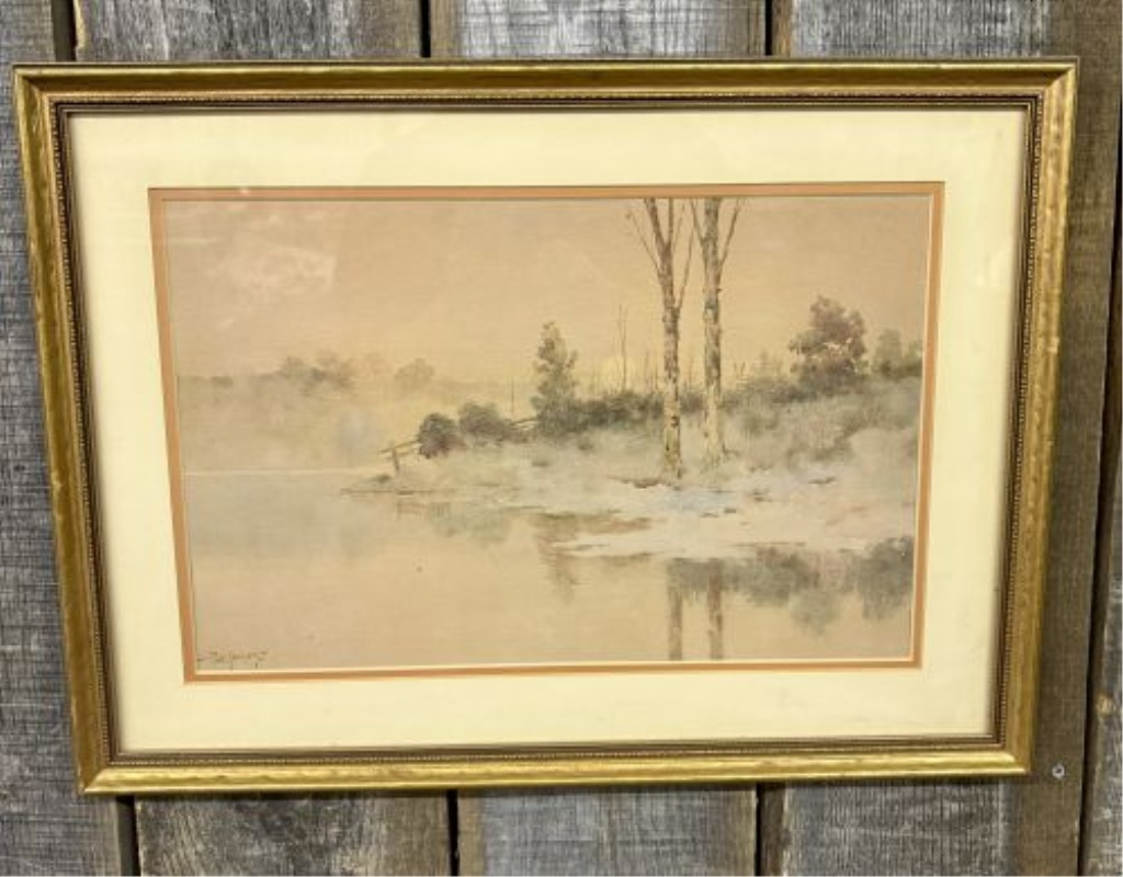 Paul Sawyier, Morning Moon, Limited Edition Print