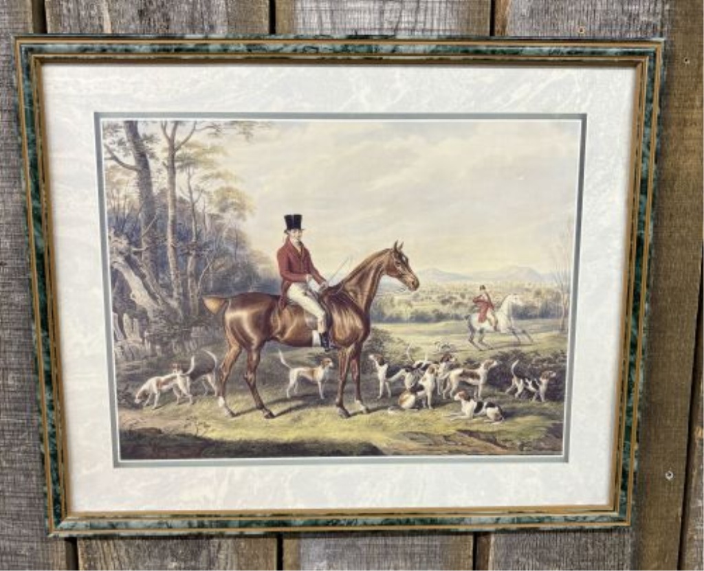 John Mytton, Esq., of Halston, Salop English Fox Hunting Scene Print