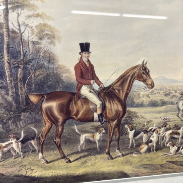 John Mytton, Esq., of Halston, Salop English Fox Hunting Scene Print