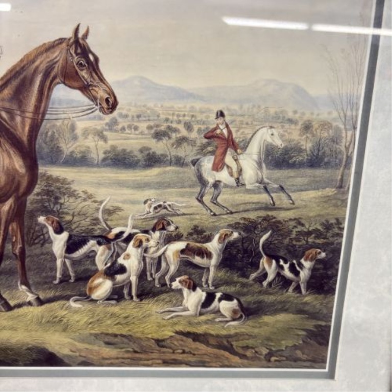 John Mytton, Esq., of Halston, Salop English Fox Hunting Scene Print