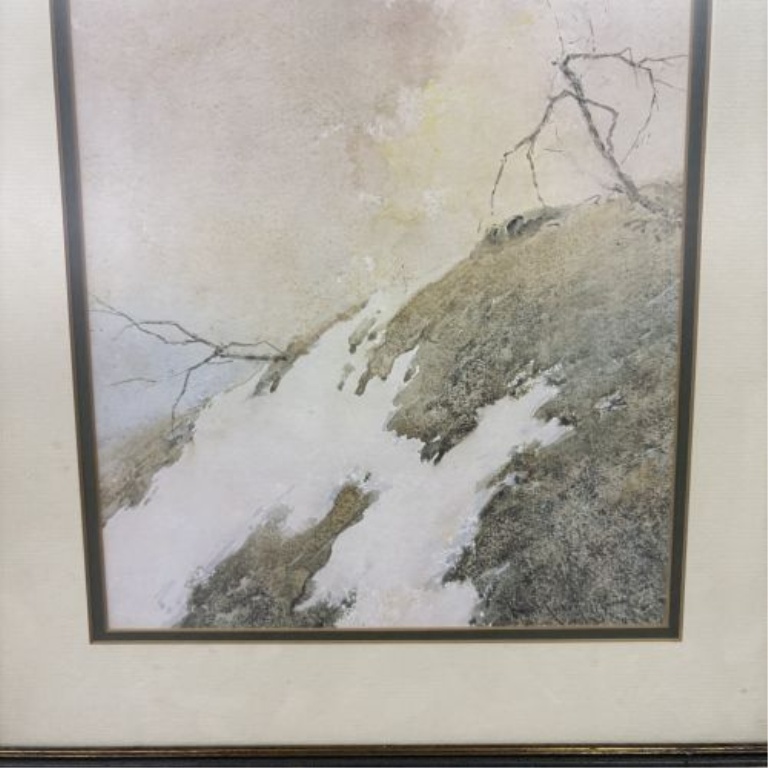 Paul Sawyier (American, 1865-1917), Snowy Sentinel, Offset Lithograph