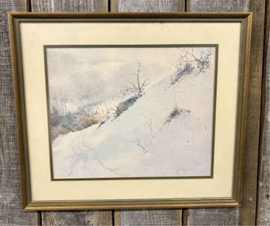 Paul Sawyier, First Snow, Framed Landscape