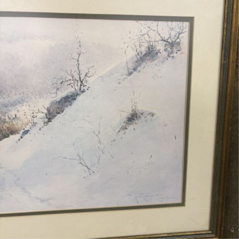 Paul Sawyier, First Snow, Framed Landscape