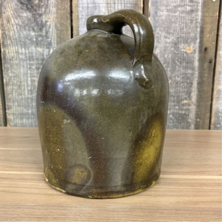 Antique Southern Alkaline-Glazed Stoneware Jug