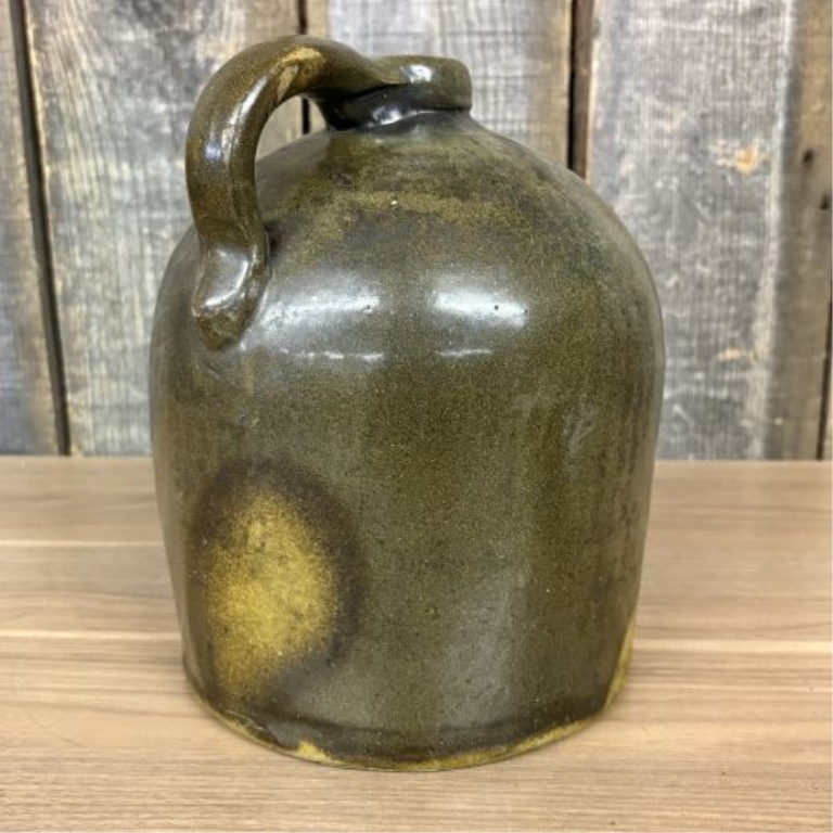 Antique Southern Alkaline-Glazed Stoneware Jug