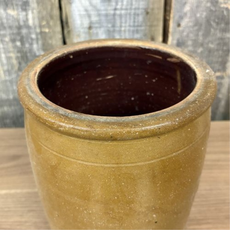 Nineteenth Century American Salt Glazed Stoneware Storage Jar