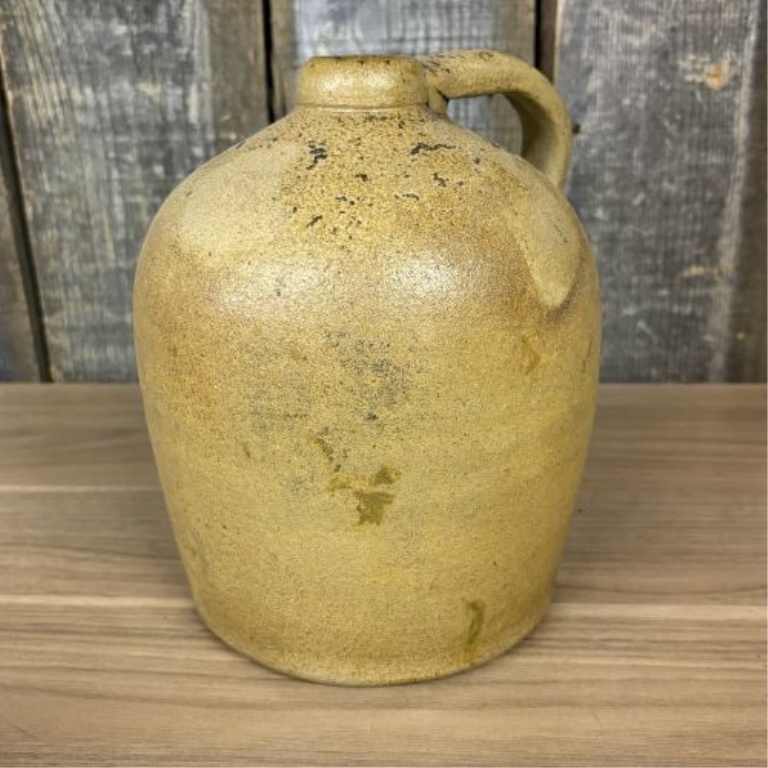 Antique American One Gallon Salt Glazed Stoneware Jug