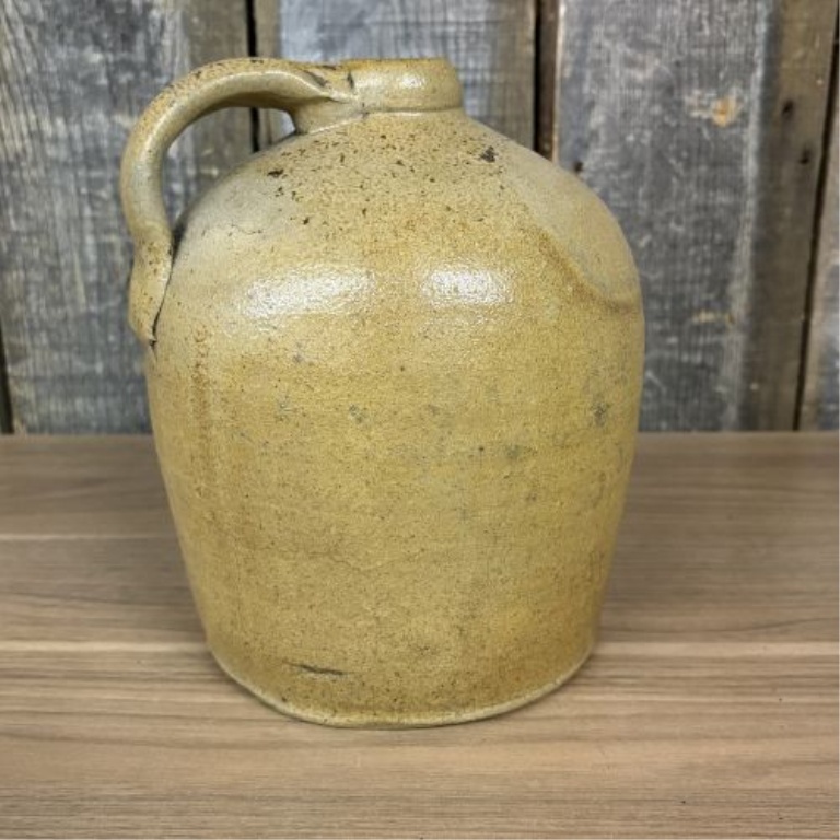 Antique American One Gallon Salt Glazed Stoneware Jug