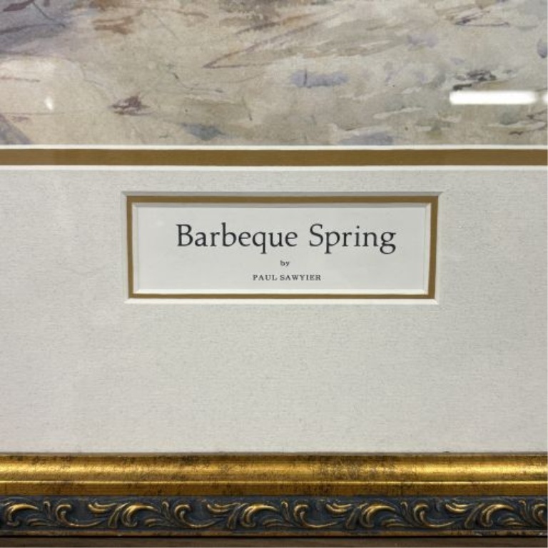 Paul Sawyier, Barbeque Spring, Limited Edition Print