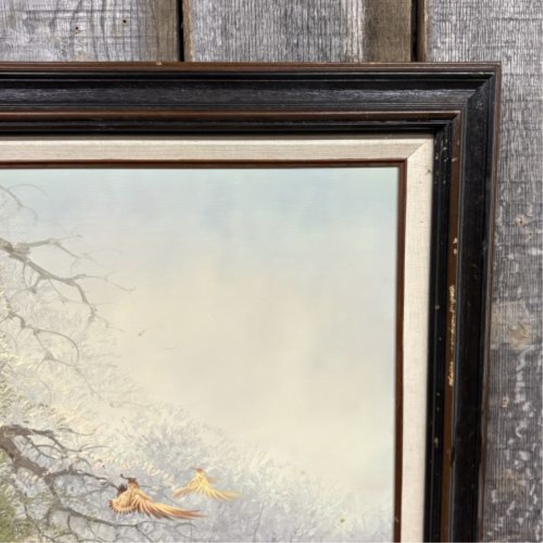 S. Lee, Sporting Scene with English Setter and Game Birds, Oil on Canvas