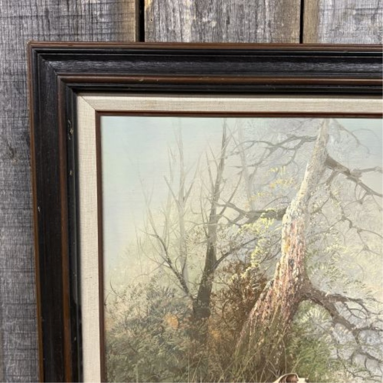 S. Lee, Sporting Scene with English Setter and Game Birds, Oil on Canvas