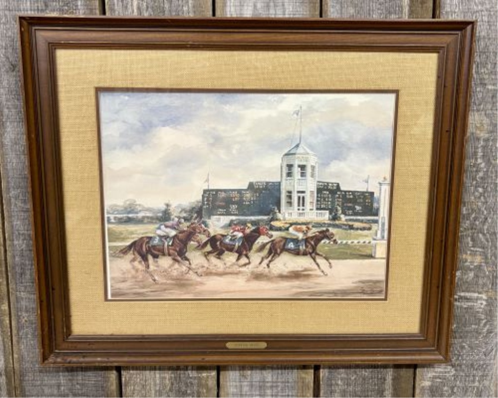 Tony Oswald, Stretch Drive, Signed Print