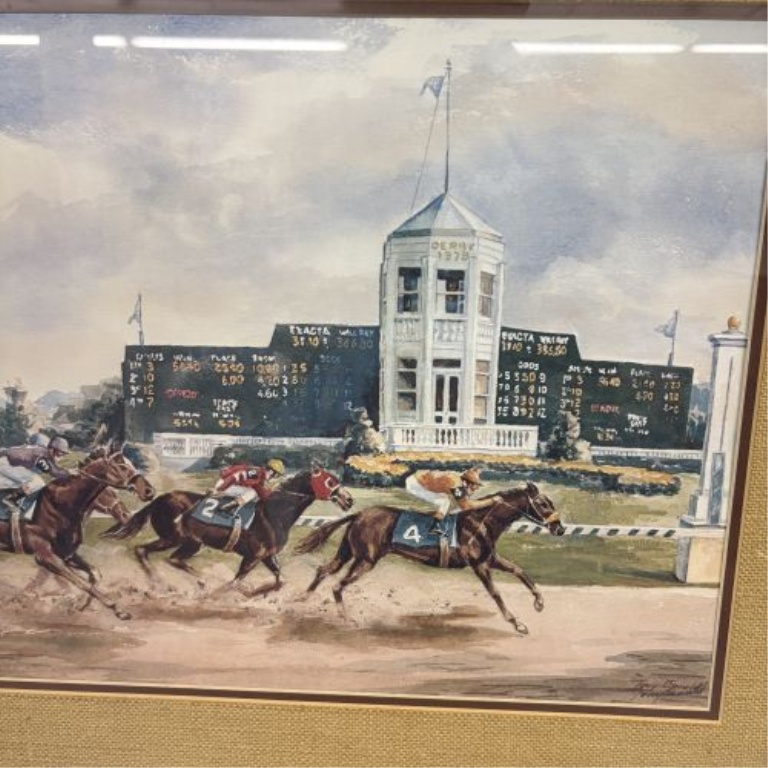 Tony Oswald, Stretch Drive, Signed Print