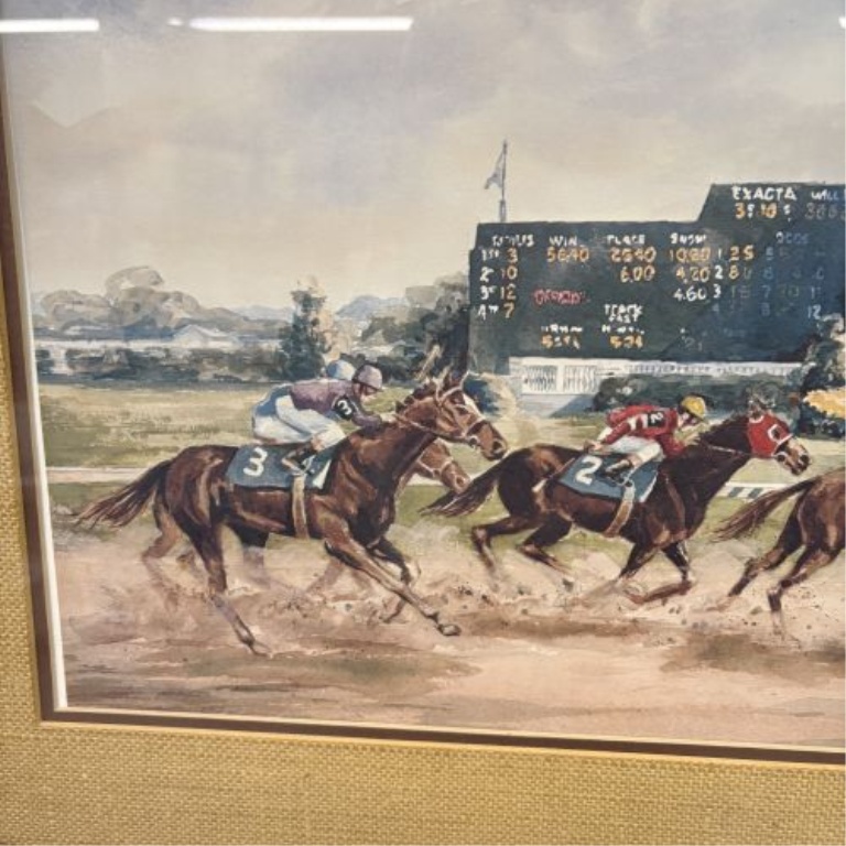 Tony Oswald, Stretch Drive, Signed Print