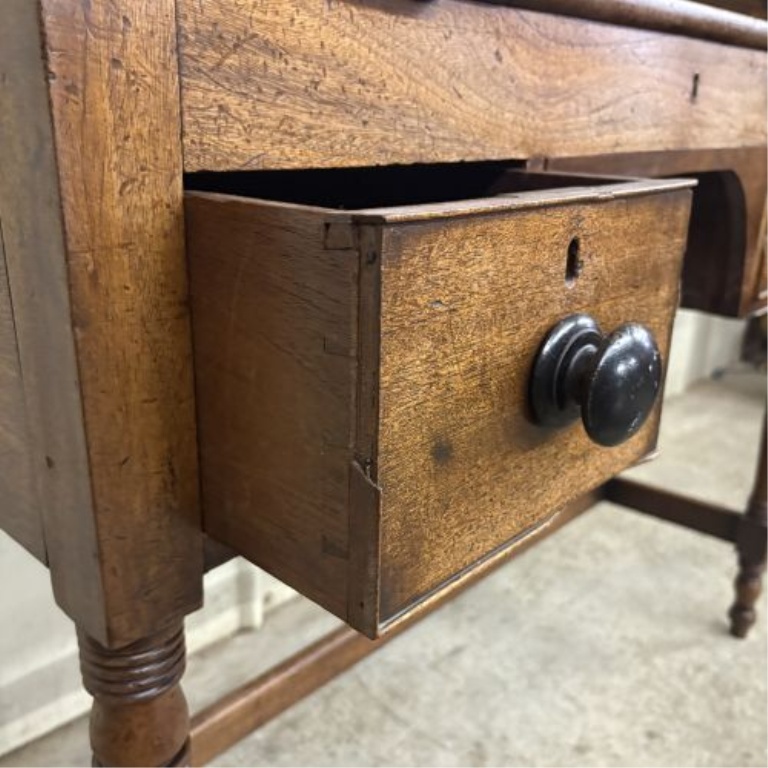 Victorian Slant-Front Hardwood Schoolmaster's Desk