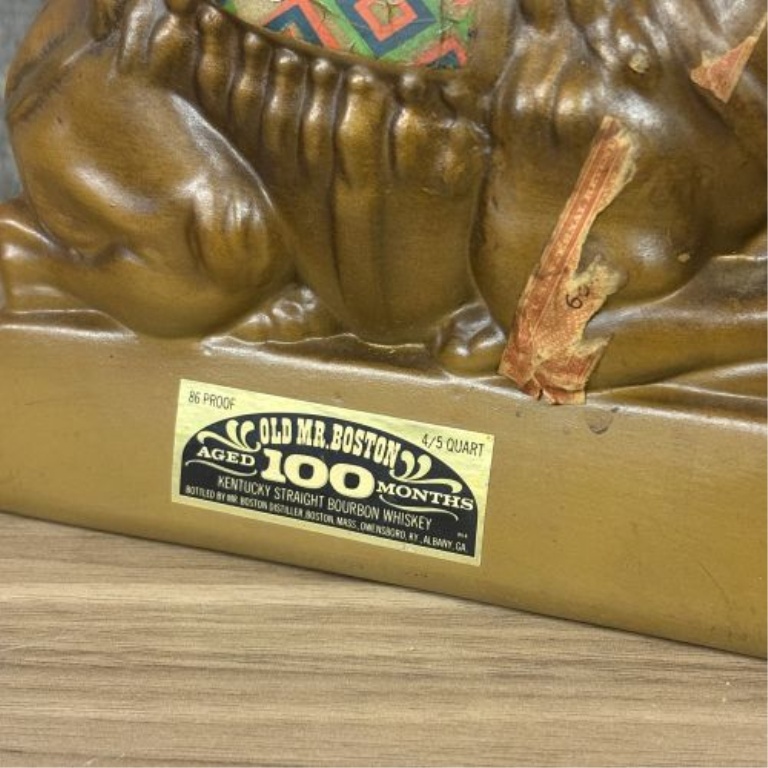 Old Mr. Boston A.A.O.N.M.S. Shrine U.S. Bicentennial Figural Camel Whiskey Decanter