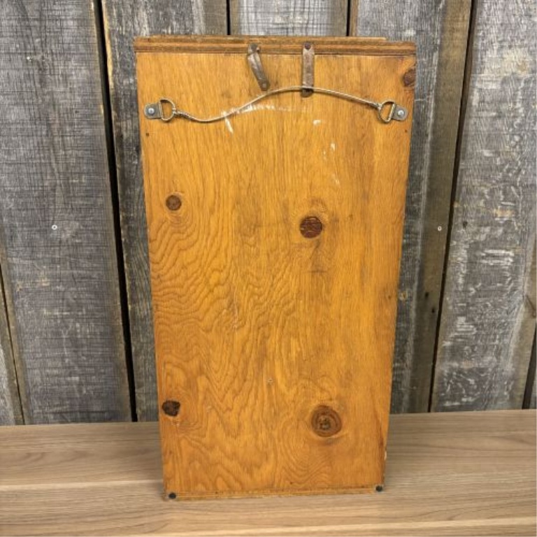 Repurposed National Washboard Co No 801 The Brass King Wood and Brass Wall Cabinet