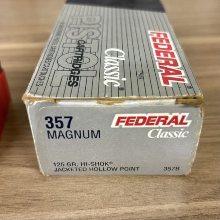 A Lot of 35 Federal Classic .357 Magnum Jacketed Hollow Point Cartridges
