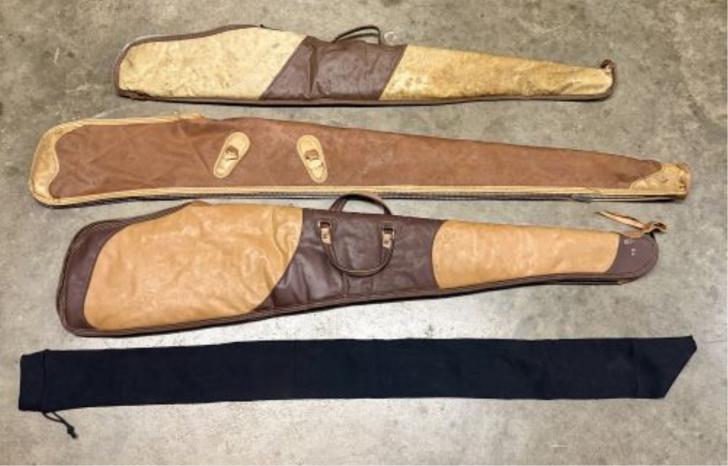 A Collection of Soft Gun Cases and a Protective Sleeve