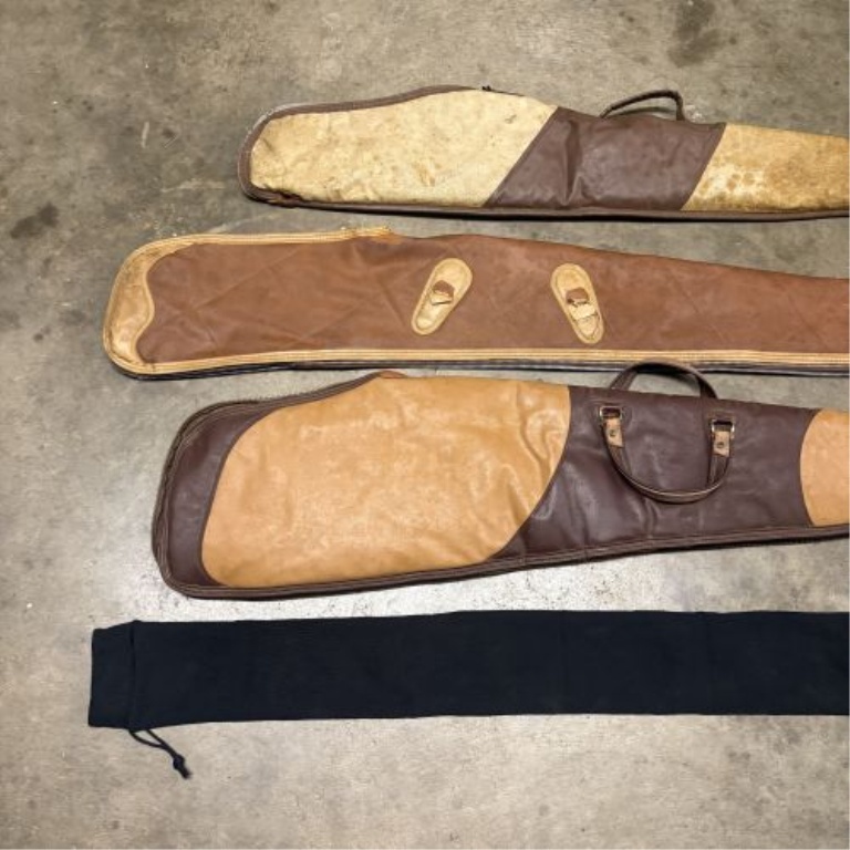 A Collection of Soft Gun Cases and a Protective Sleeve