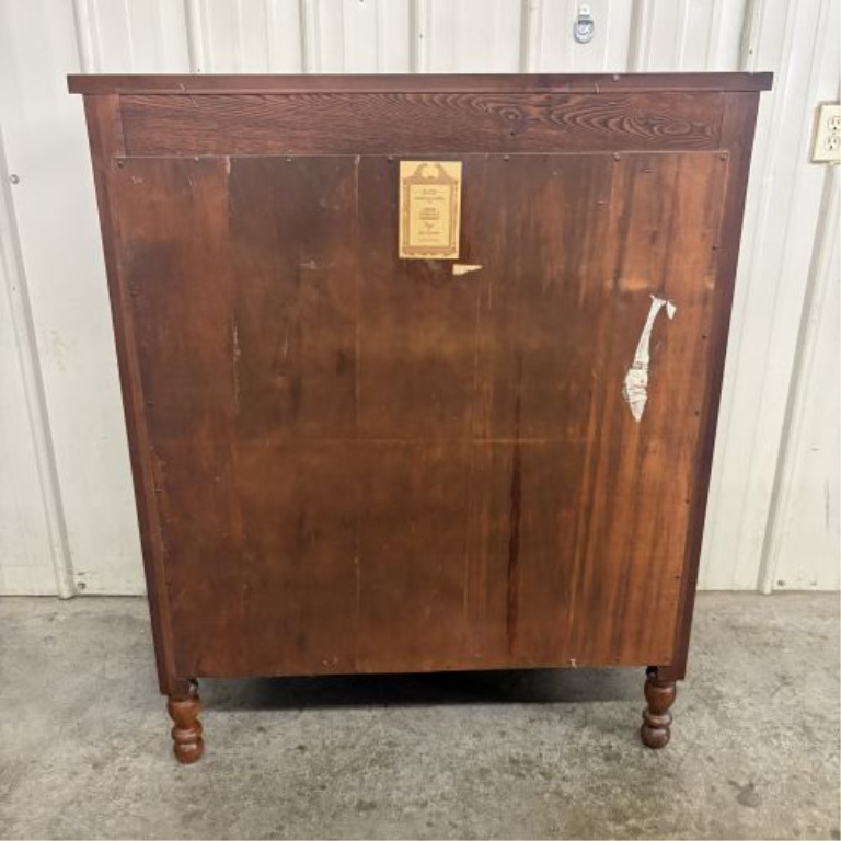 Davis Cabinet Company Collectors Cherry Empire Style Four Drawer Chest