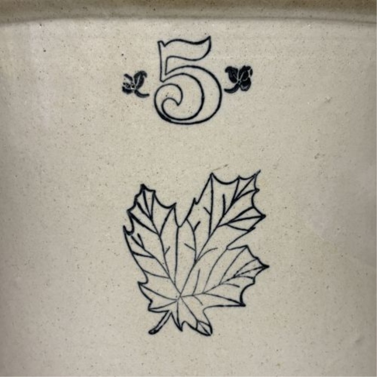 Western Stoneware Company Five-Gallon Maple Leaf Crock