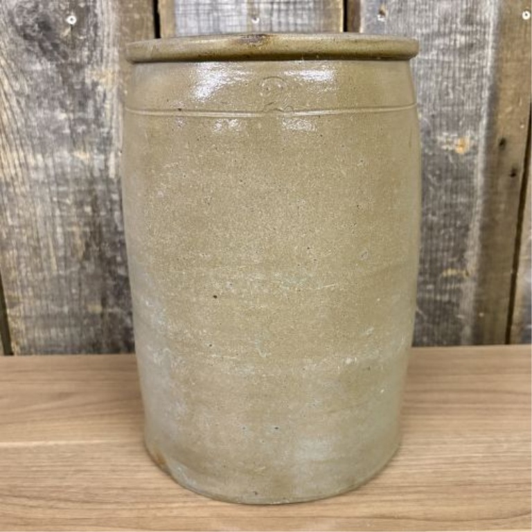 American Two Gallon Salt Glazed Stoneware Storage Crock