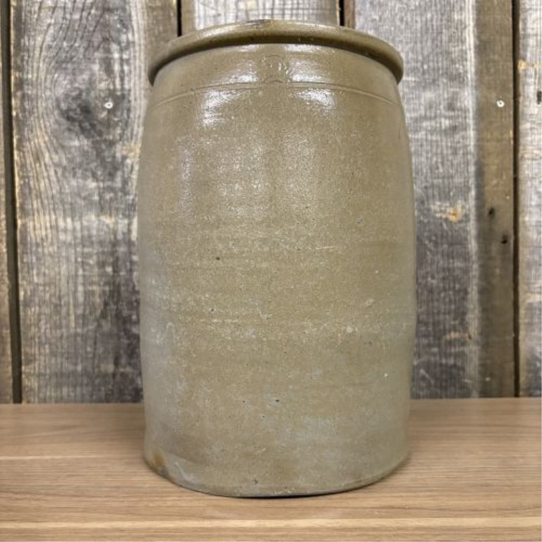 American Two Gallon Salt Glazed Stoneware Storage Crock