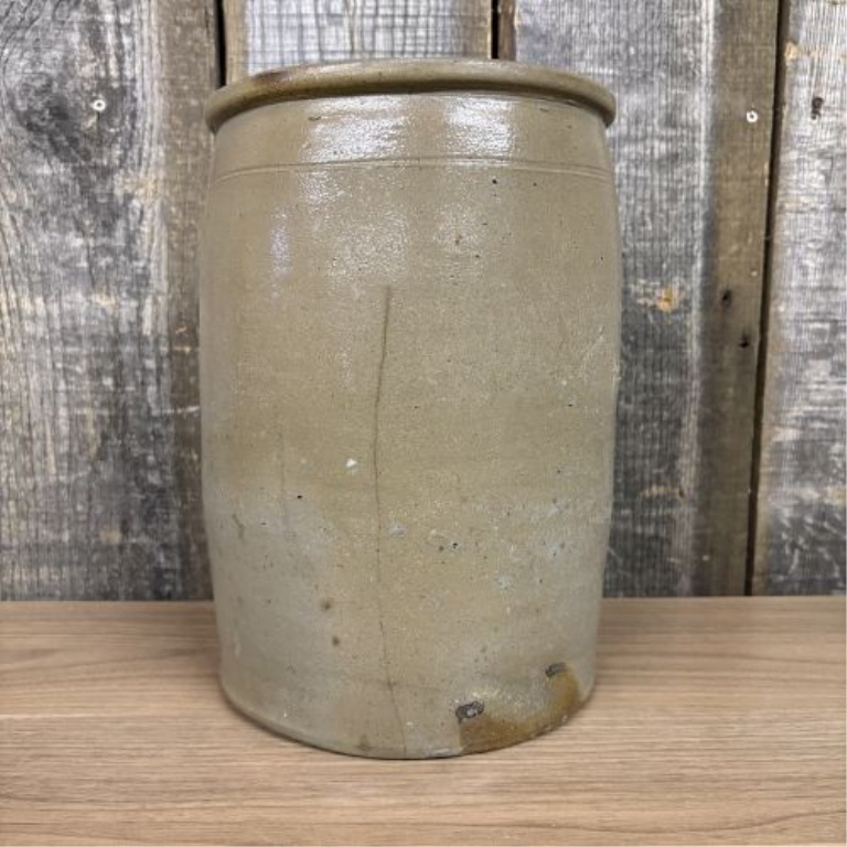 American Two Gallon Salt Glazed Stoneware Storage Crock
