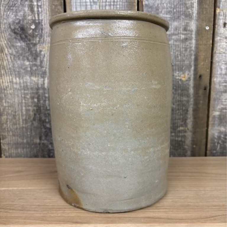 American Two Gallon Salt Glazed Stoneware Storage Crock