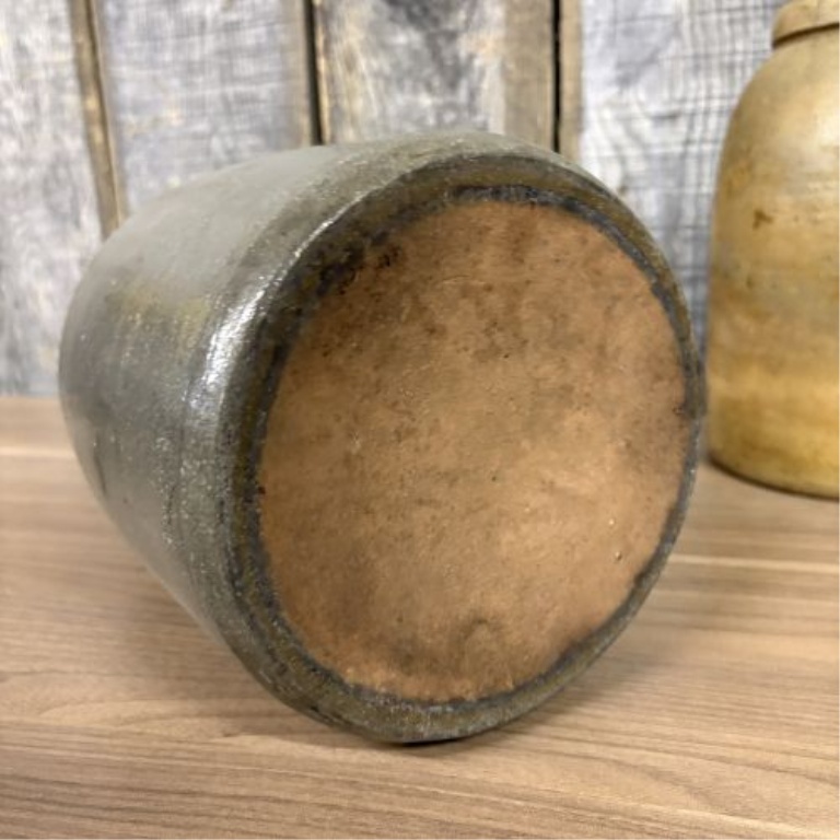 Two 19th-Century American Stoneware Storage Jars