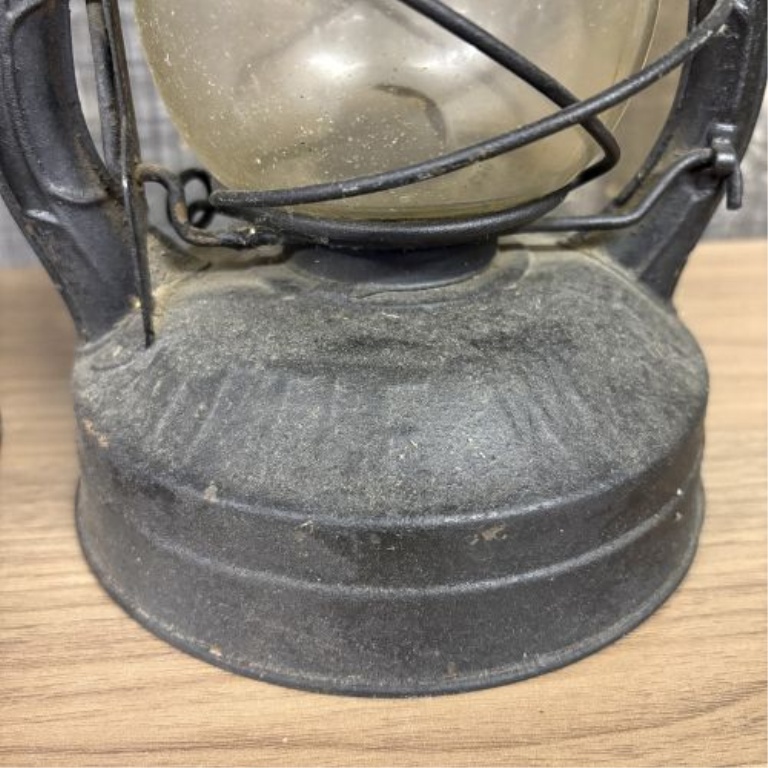 A Pair of Vintage Dietz No. 2 D-Lite and Little Wizard Kerosene Lanterns